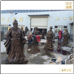 鑄銅關公 大型古代人物銅雕塑