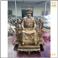 鑄銅關公 努爾哈赤人物銅雕塑