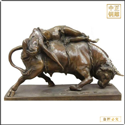 鑄銅關(guān)公 銅牛雕刻定做