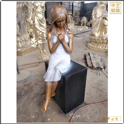 鑄銅關(guān)公 園林景觀西方人物雕塑