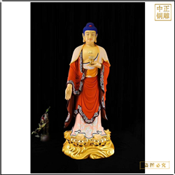 鑄銅關(guān)公 6米西方三圣銅佛像廠家