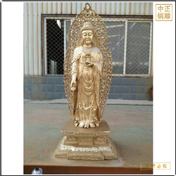 鑄銅關(guān)公 站像西方三圣