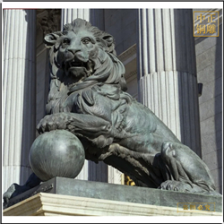 鑄銅關(guān)公 景區(qū)門口銅獅子來圖制作