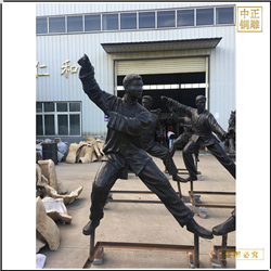 鑄銅關(guān)公 純銅現(xiàn)代人物群雕塑