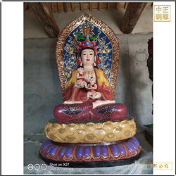 鑄銅關(guān)公 抱娃娃銅佛像鑄造