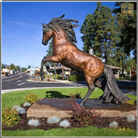 鑄銅關(guān)公 景觀銅馬雕塑廠家