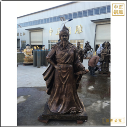 鑄銅關(guān)公 古代人物雕塑定做