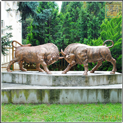 鑄銅關公 一對銅牛雕塑