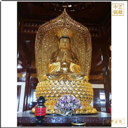 鑄銅關公 供應大型彩繪佛像銅佛像