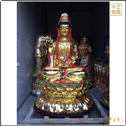 鑄銅關公 觀世音佛像價格做佛像的廠家