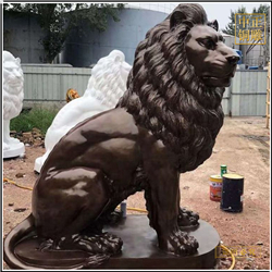 鑄銅關公 歐式獅子雕塑