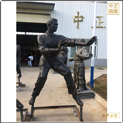 鑄銅關公 現代人物雕塑擺件