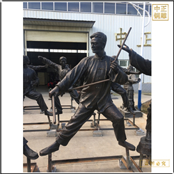 鑄銅關公 現代城市人物雕塑