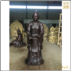 鑄銅關公 古代婦女銅雕塑