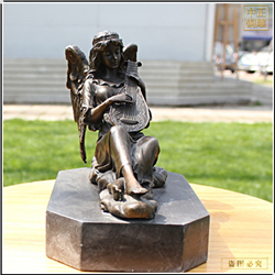 鑄銅關公 室外天使女孩雕塑