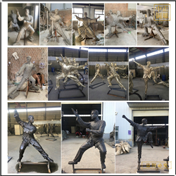 鑄銅關公 制作現代人物雕塑