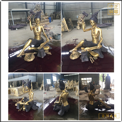 鑄銅關(guān)公 廠家鑄造打鐵人物