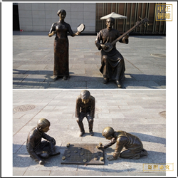 鑄銅關(guān)公 室外人物銅雕塑鑄造廠