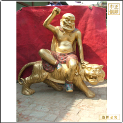 鑄銅關公 彩金十八羅漢鑄造廠家