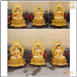 鑄銅關公 1.2米西方三圣銅像