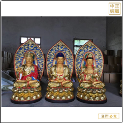 鑄銅關公 大型西方三圣制作