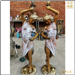 鑄銅關公 純銅西方人物雕塑