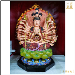 鑄銅關(guān)公 廠家批發(fā)千手觀音鑄銅佛像