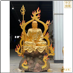 鑄銅關(guān)公 地藏王菩薩貼金銅像