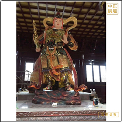 鑄銅關(guān)公 寺廟小型韋陀神像擺件