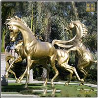 鑄銅關公 小區擺放動物銅馬雕塑