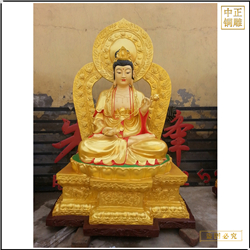 鑄銅關公 黃銅西方三圣銅雕佛像