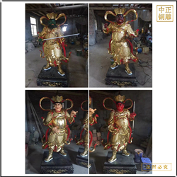 鑄銅關公 四大天王神像圖片