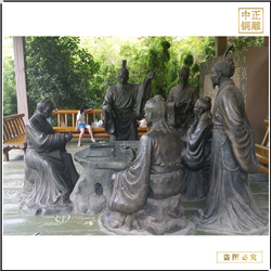 鑄銅關公 公園景區古代人物銅雕塑