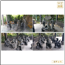 鑄銅關公 定制公園人物銅雕