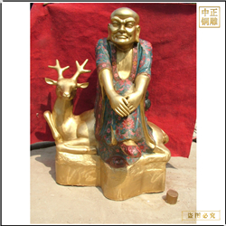 鑄銅關公 廟宇十八羅漢銅雕