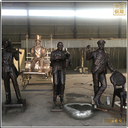 鑄銅關公 步行街人物雕塑訂購