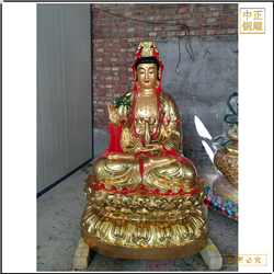 鑄銅關(guān)公 觀音菩薩佛像擺件