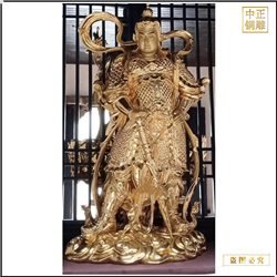 鑄銅關(guān)公 貼金韋陀像價(jià)格
