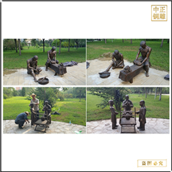 鑄銅關公 景觀古代人物雕塑