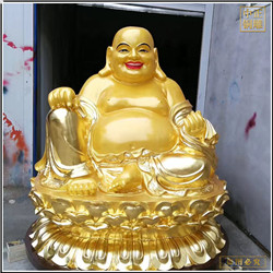 鑄銅關(guān)公 寺院彌勒佛銅像雕塑