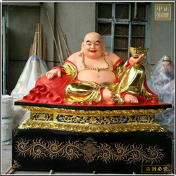 銅雕五福臨門彌勒佛擺件 銅雕五福臨門彌勒佛擺件