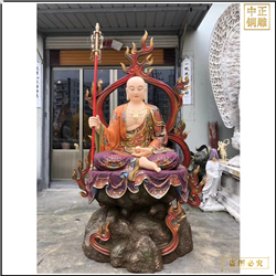 鑄銅關公 彩繪地藏王銅佛像鑄造