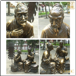 鑄銅關公 古代神醫銅雕塑