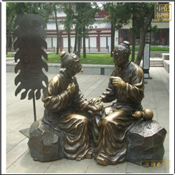 鑄銅關公 古代名醫妙手回春人物銅雕塑