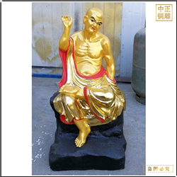 貼金小型十八羅漢佛像 貼金小型十八羅漢佛像