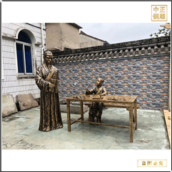 鑄銅關(guān)公 古代上私塾人物雕塑
