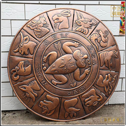 鑄銅關(guān)公 十二生肖銅浮雕