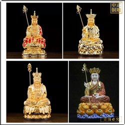 鑄銅關(guān)公 不同樣式寺廟地藏王銅佛像