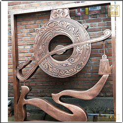 鑄銅關(guān)公 銅浮雕擺件定制