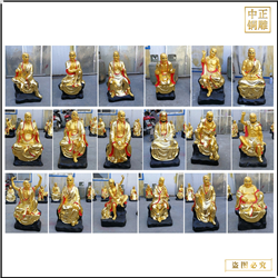 1.2米十八羅漢銅像 1.2米十八羅漢銅像